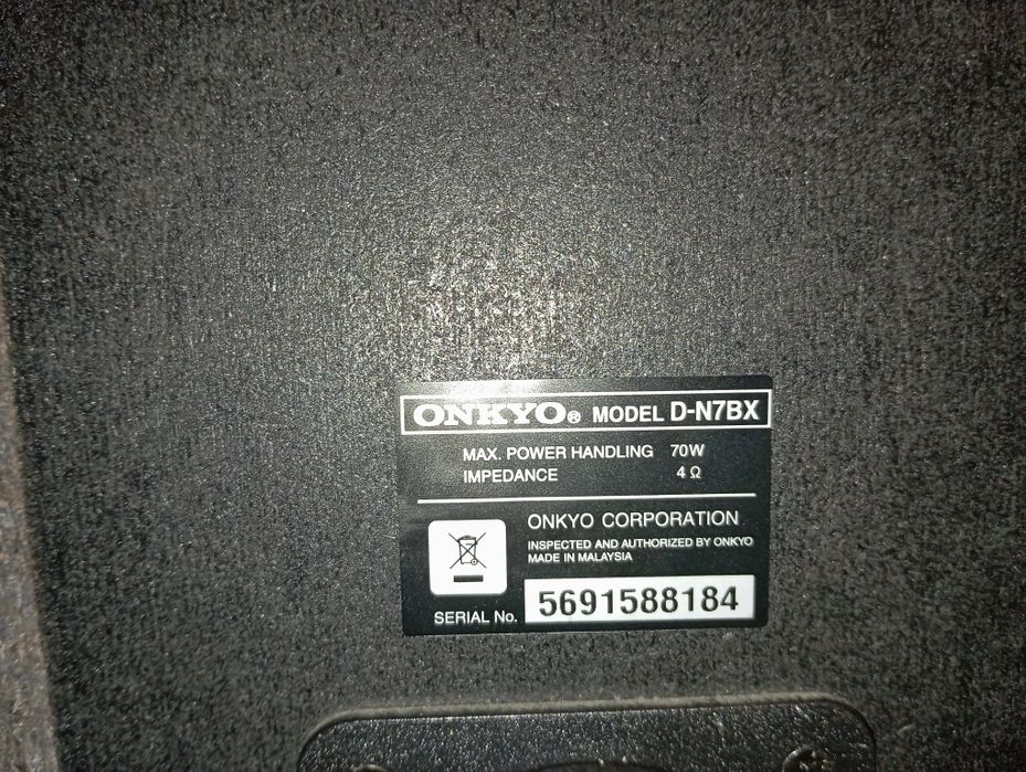 Wieża Onkyo DR-645 + głośniki D-N7BX + pilot RC798S