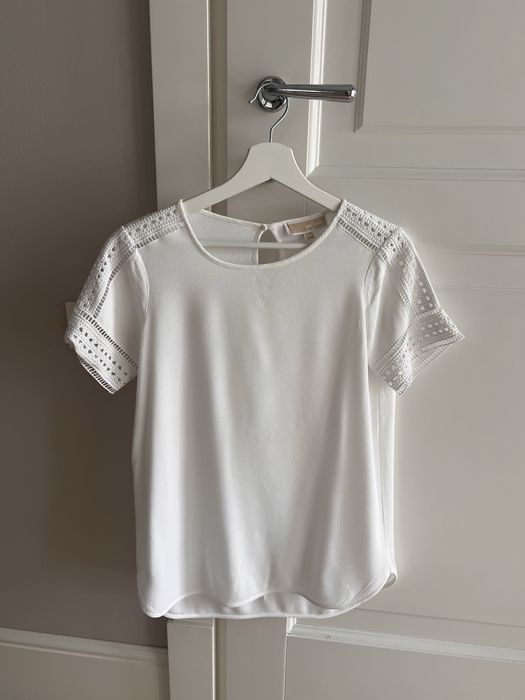 Komplet Michael Kors, t-shirt + szorty, biel, idealny na lato