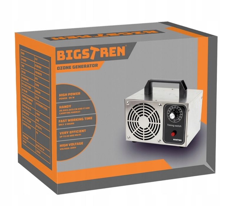 Generator Ozonu Ozonator Oczyszczacz do Powietrza Mocny Czasomierz 60