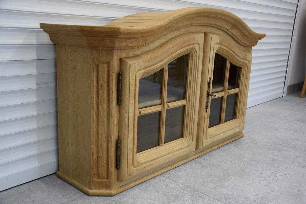 witryna wisząca dębowa - jak nowa