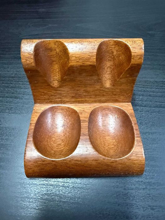 Suporte para 2 cachimbos em madeira