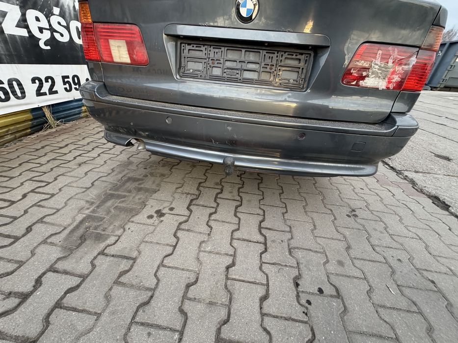 Zderzak tył BMW E39 Lift anthrazit 397/7 czujniki parkowania komplet