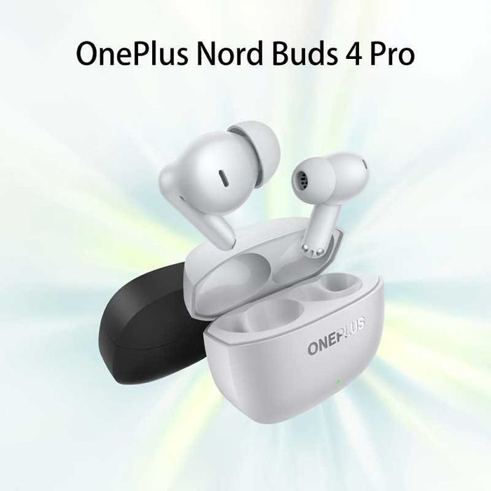 НОВІ Топові безпровідні навушники Oneplus Nord Buds 4 Pro Wireless 6.0 TWS Bluetooth 6.0, шумозаглушення ANC 55 дБ, LHDC, до 54 год, IP55, Type-C
