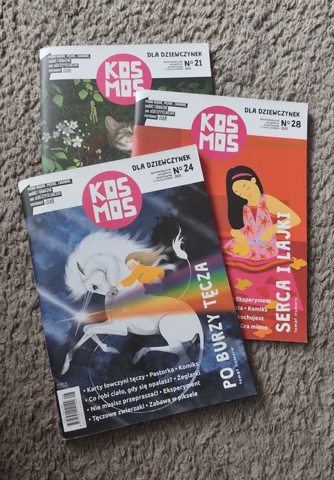 Magazyn Kosmos dla dziewczynek Nr 21, 24, 28