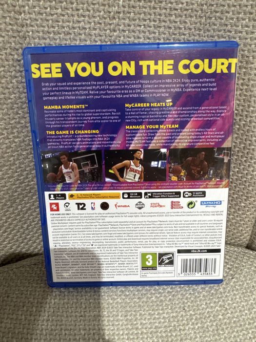 NBA 2K24 на PS5 з невикористаним бонусним кодом до гри