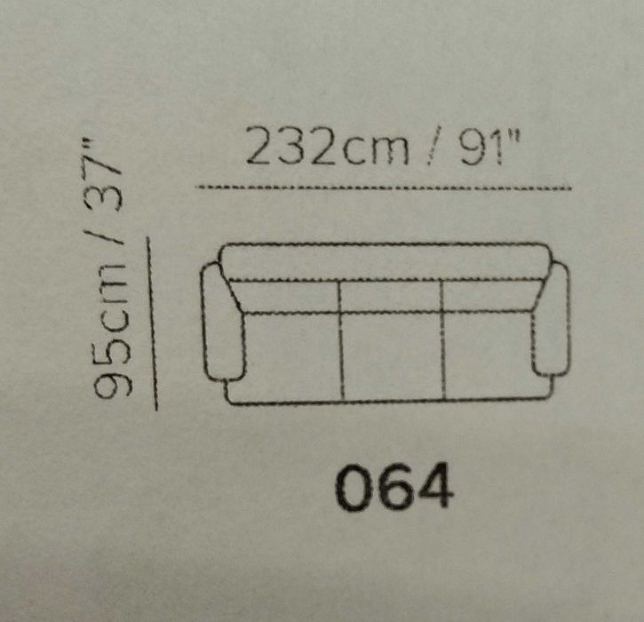 Sofá Divani & Divani 3 Lugares