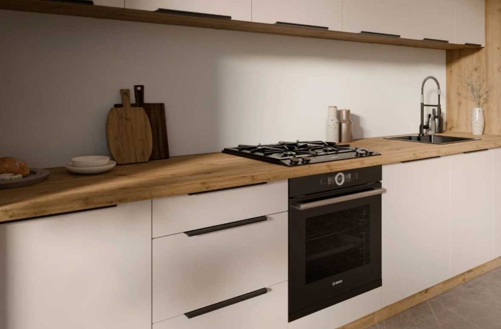 Kuchnia Solea 390 cm, zestaw mebli kucennych, szafki na sztuki