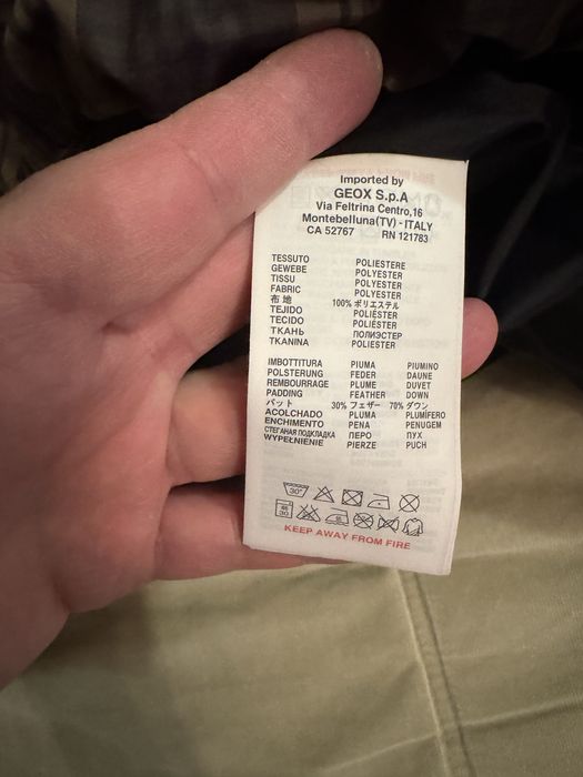 Мужская зимняя куртка пуховик парка GEOX  XL