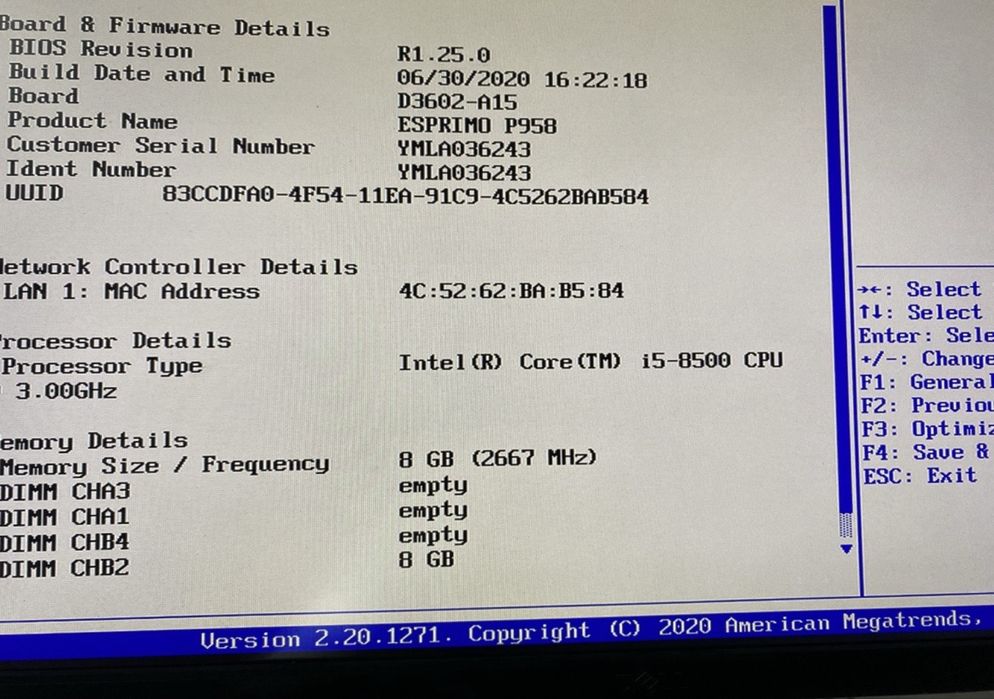 Системний блок Fujitsu Esprimo P958/ i5-8500 /8GB DDR4 /6 ядер | ПК