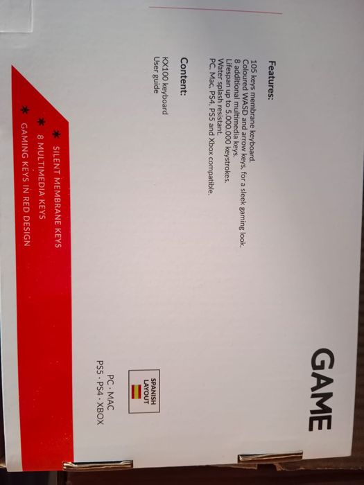 Teclado espanhol como novo