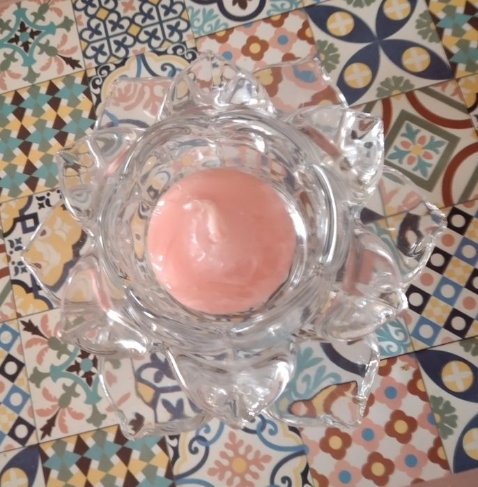 Flor de lótus em vidro para vela