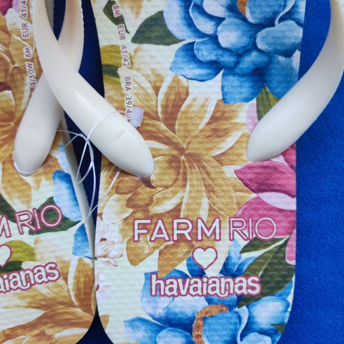 Havaianas Farm  novas senhora t41-42 europeu mod oral Rebeca