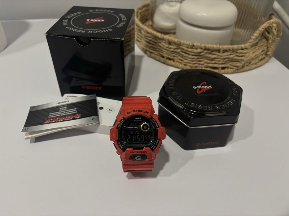 Casio G-Shock G-8900A-4DR czerwony piękny
