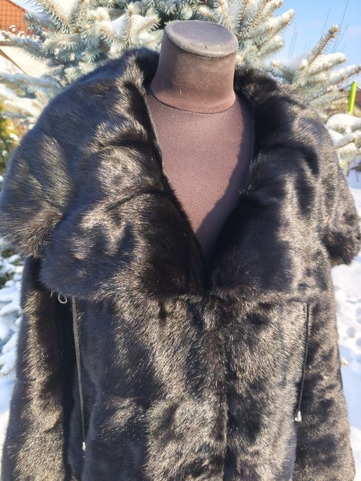 Ог 108! Шикарна норкова шуба капюшон кобра 44-46-48
