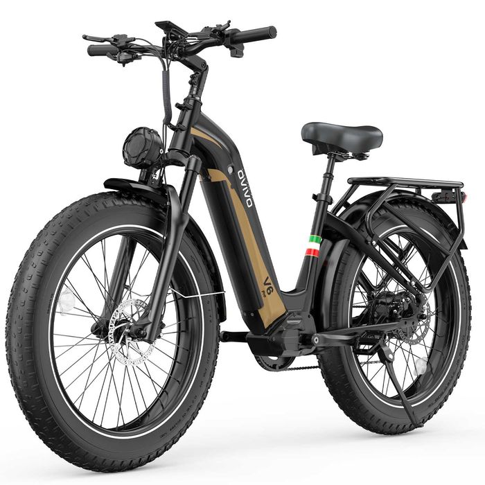 Rower elektryczny Ovivo V6 Pro - fatbike, zasięg 150 km, hydraulika, raty 0%