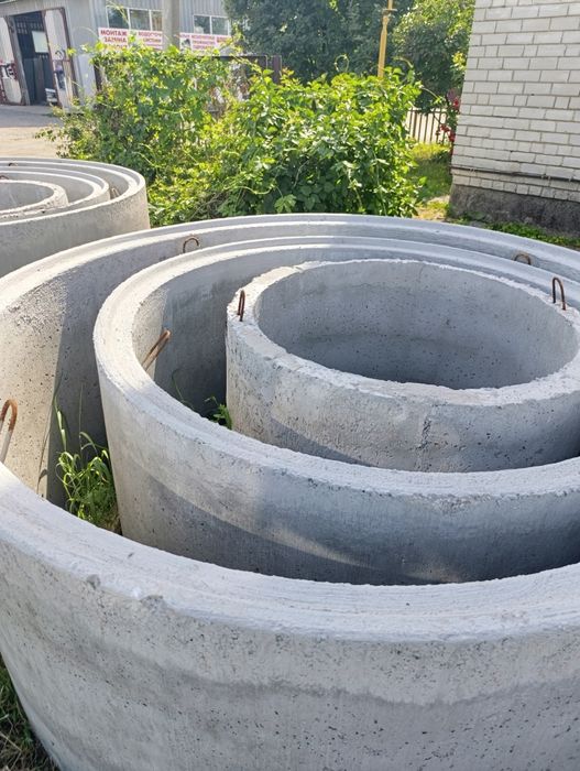 Бетонные кольца с доставкой. Кільця бетонні для септика.