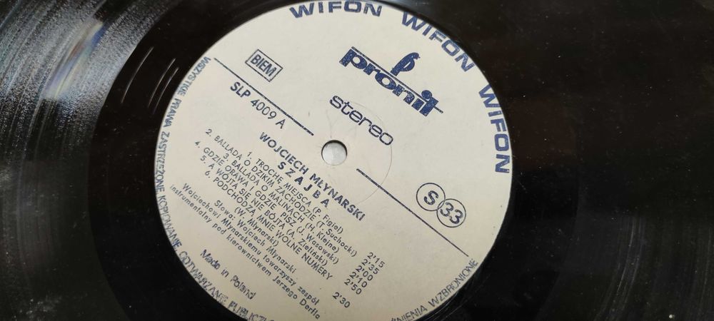 płyta winylowa Wojciech Młynarski Szajba zestaw 2 sztuki