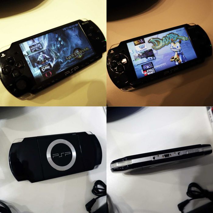 Sony Playstation PSP Slim & Lite + PRZEROBIONA 100 Gier + pokrowiec + Nowa bateria