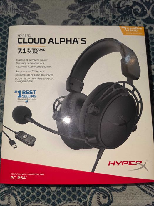 Навушники HyperX Cloud Alpha S Blackout (HX-HSCAS-BK/WW / 4P5L2AA)
