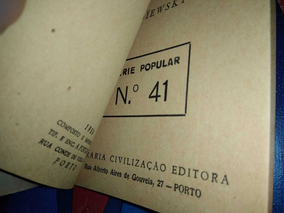 Livro Pobre Gente - Dostoiévski - Colecção Civilização - Série Popular