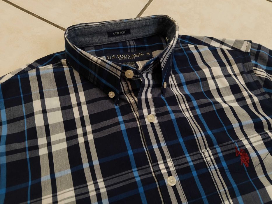 US POLO ASSN - NOWA! z LOGO Markowa Koszula Męska rozmiar L