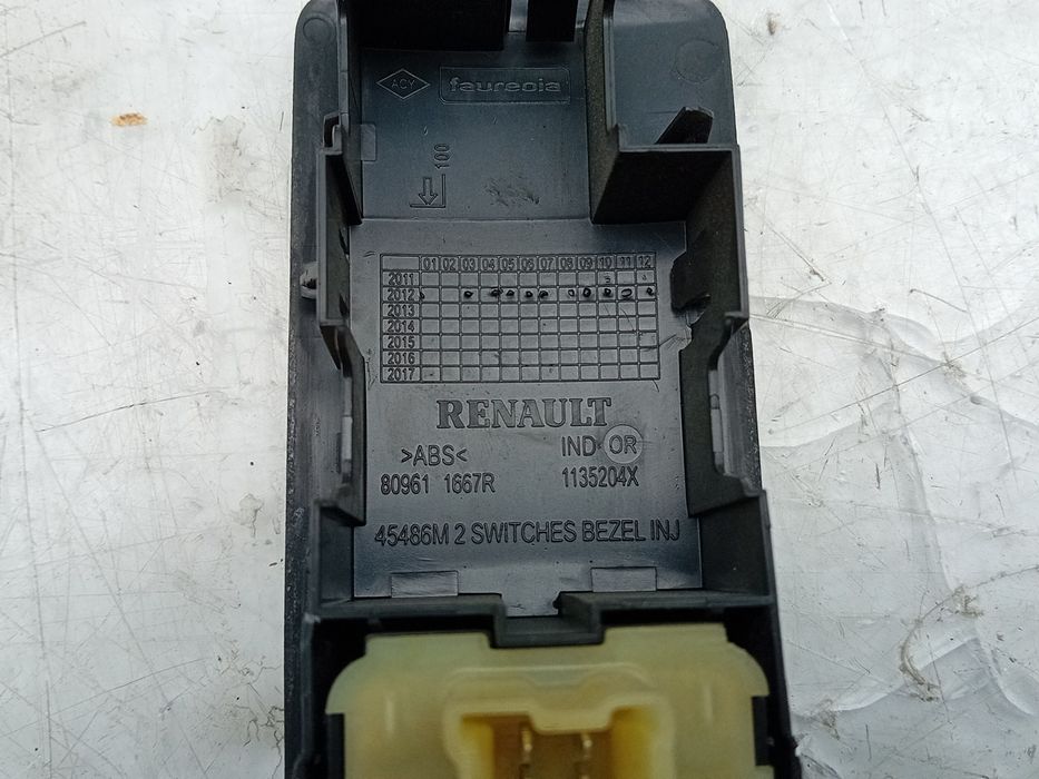 Comando / botão / interruptor vidros frente esquerdo RENAULT Clio IV (