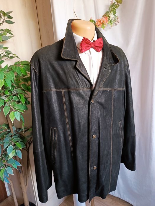 SG Męska kurtka skórzana Montes vintage okazja prawdziwa skóra echt leder XXL 3 XL  kapsułowa retro
