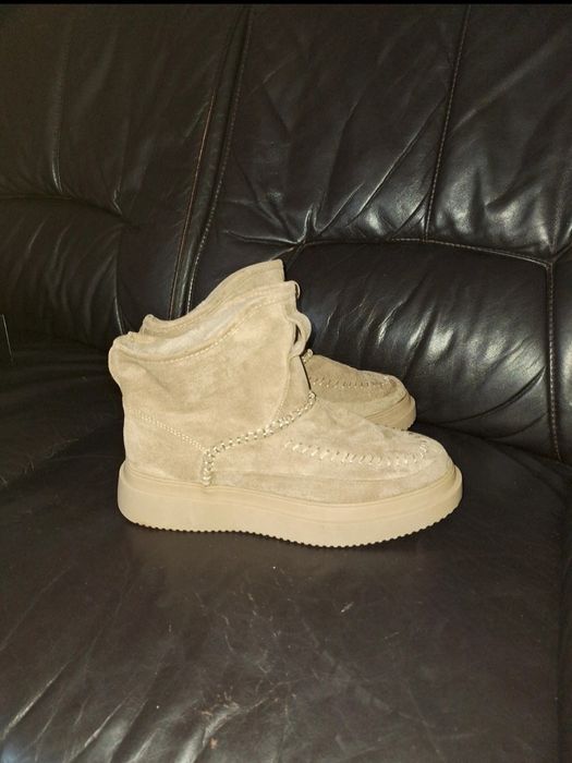 Botki nowe zimowe trzewiki trapery śniegowce 41 z futrem