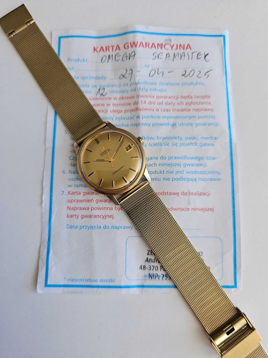 Omega Seamaster automatic cal. 562 z 1965 roku - po serwisie