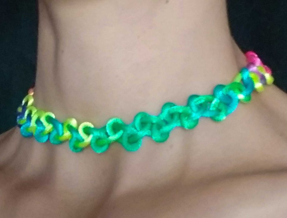 Чокер шовкове плетіння прикраса