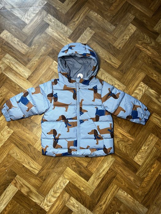 Дитяча курточка topomini блакитна з таксами