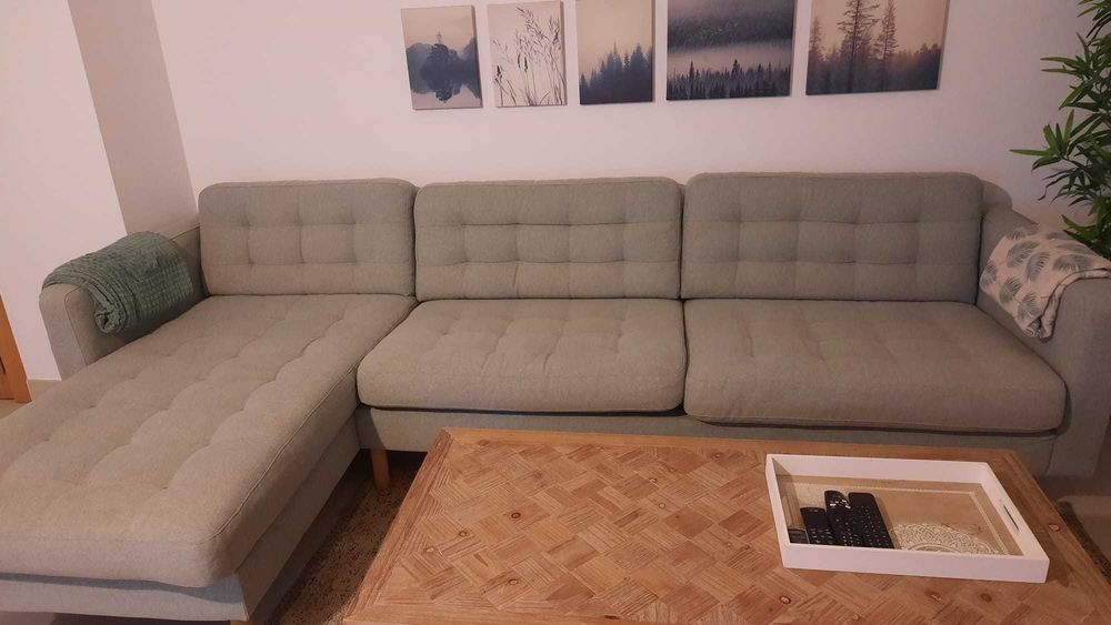 Sofá Ikea Landskrona 3 lug. c/chaise longue