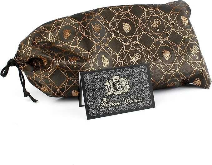 Pasek skórzany Anthoni Crown premium czarny skóra naturalna damski 95