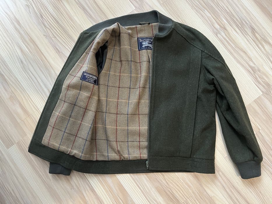 Бомбер Burberry шерсть и альпака