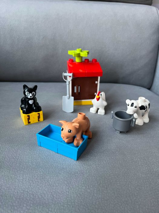 Lego duplo Farma 10870 Zwierzątka Farma 14 el kot krowa świnka 2–5 lat