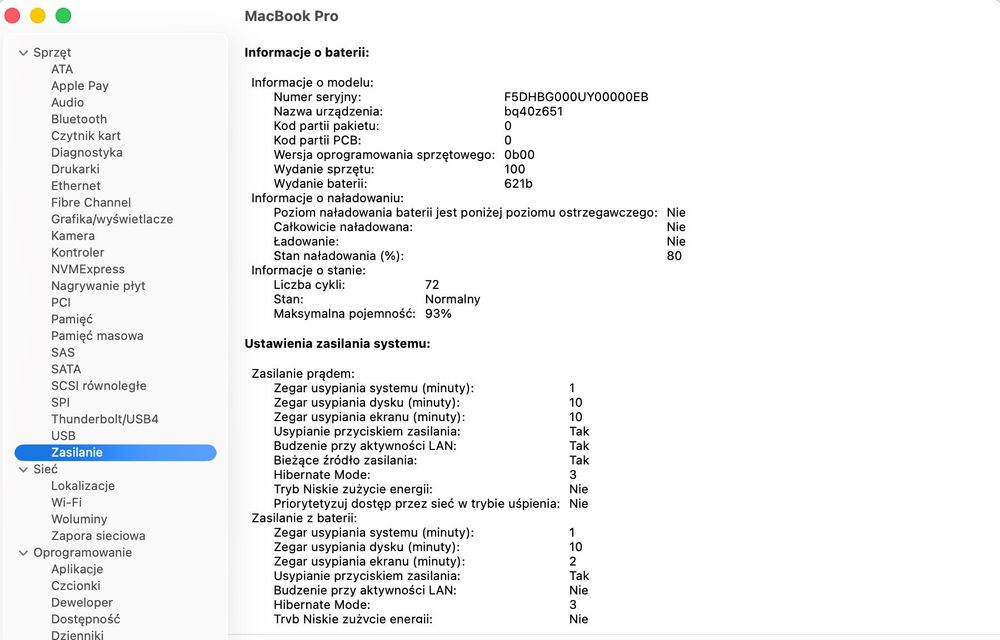Macbook PRO M4 14 cali 16GB RAM i 512GB dysk