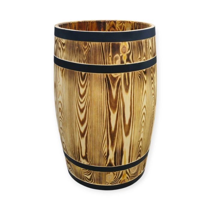 beczka drewniana 135L  dekoracja ogrodowa  donica kwietnik deszczówka