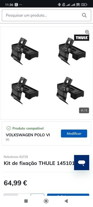Kit fixação THULE 145101