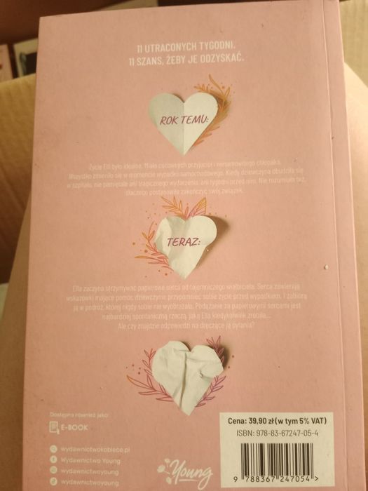 Książka 11 papierowych serc