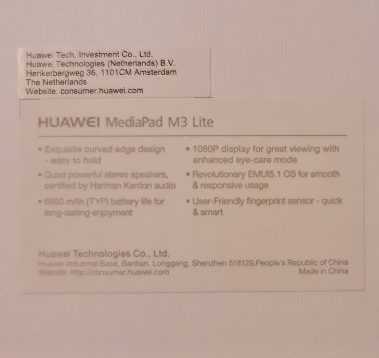 Huawei MediaPad M3 Lite 10 Tablet64584887587457121