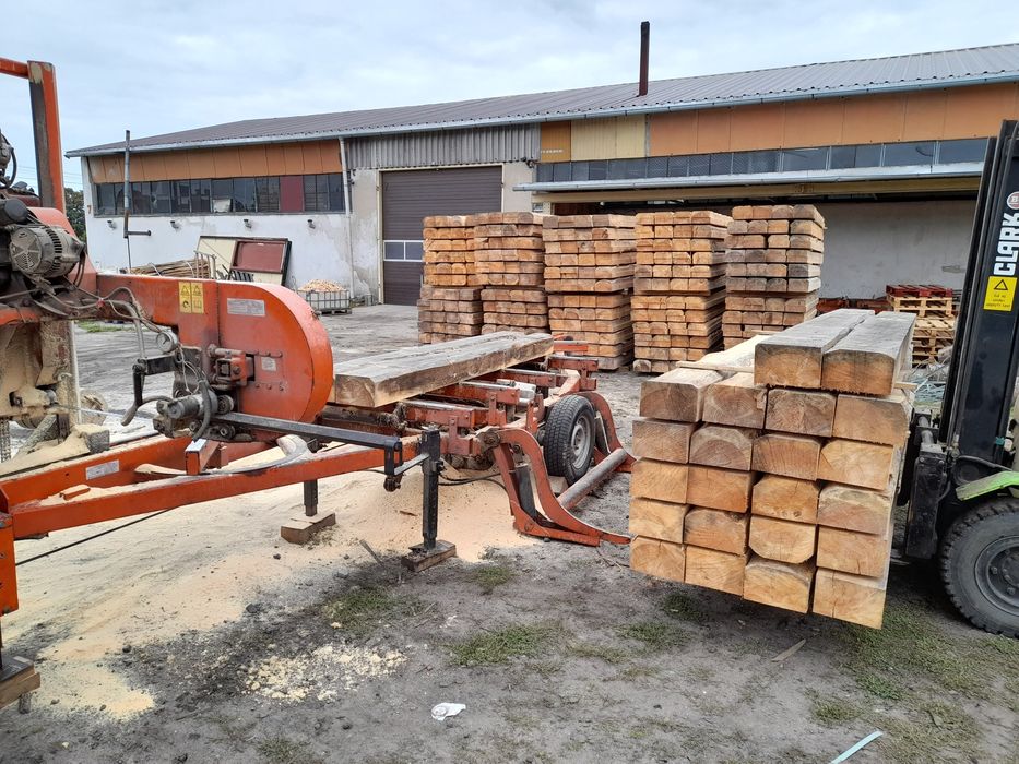 Tartak Mobilny Objazdowy Spalinowy Wood-Mizer-Belki- Krokwie-Deski- Dojazd do Klienta