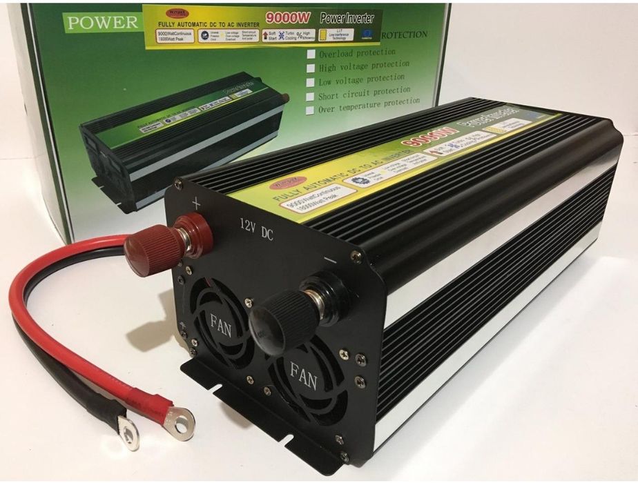 Преобразователь напряжения инвертор 12-220V 1000W 2000W перетворювач