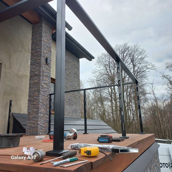 Balustrada balkonowe balkonowa barierka malowana proszkowo