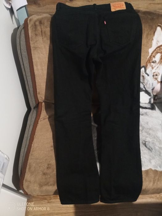 Spodnie jeans Levis 751 czarne W 33 L 34 męskie dżinsowe