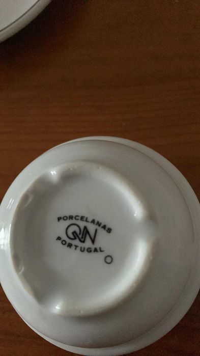 Chávena de café porcelana branca museu grão Vasco424832136455147521