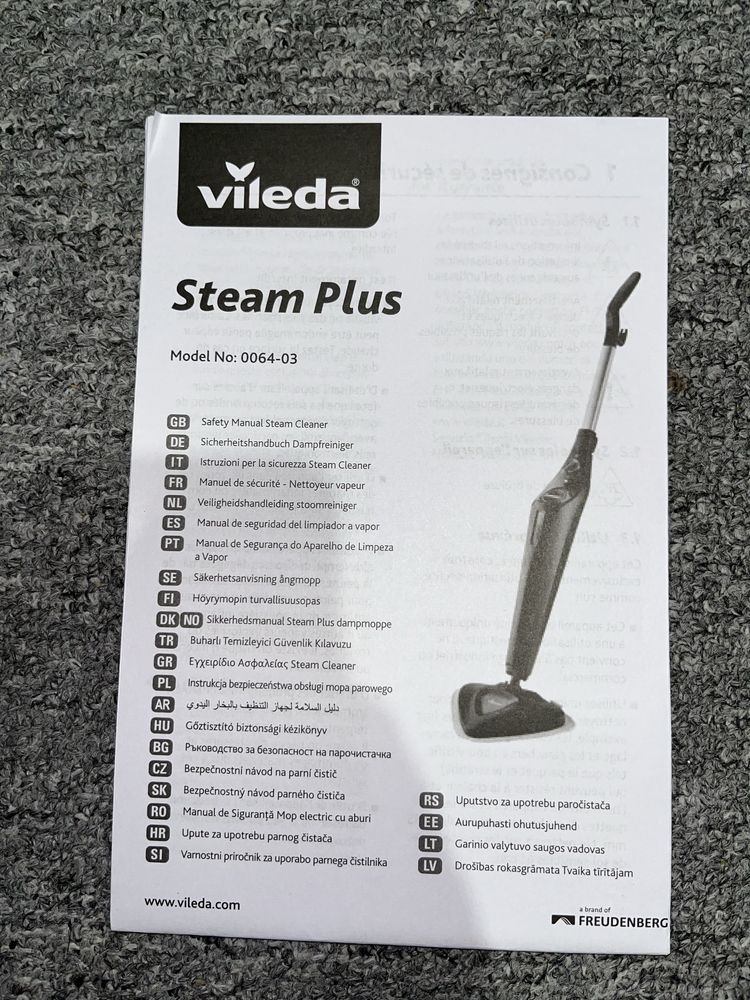 Ångmopp VILEDA Steam Plus