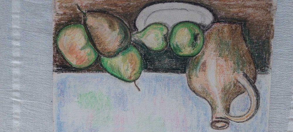 Quadros ,pintura a pastel sobre tela e sobre cartão