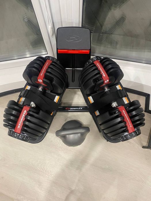 Наборные гантели Bowflex select tech 552i+стойка