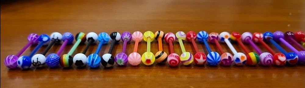 10 Piercings para língua em silicone