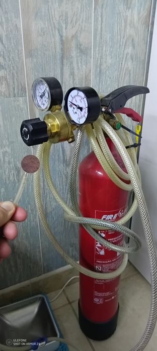 Conjunto CO2 para aquariofilia